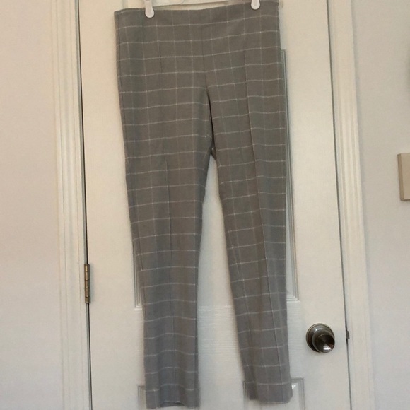 Cartonnier/ Anthropologie Gray Windowpane Pants - Picture 1 of 5